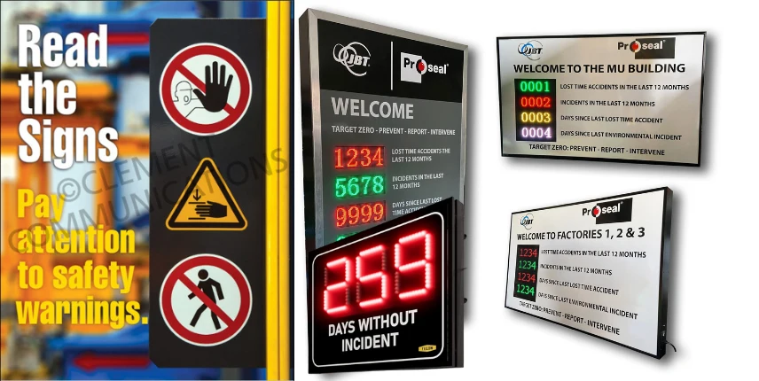 accident prevention led safety signs