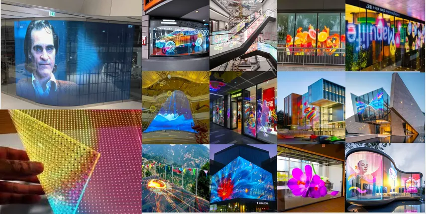 flexible and transparent led screens