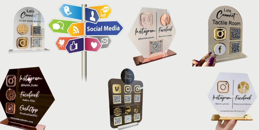 social media connected signage sign board (1)