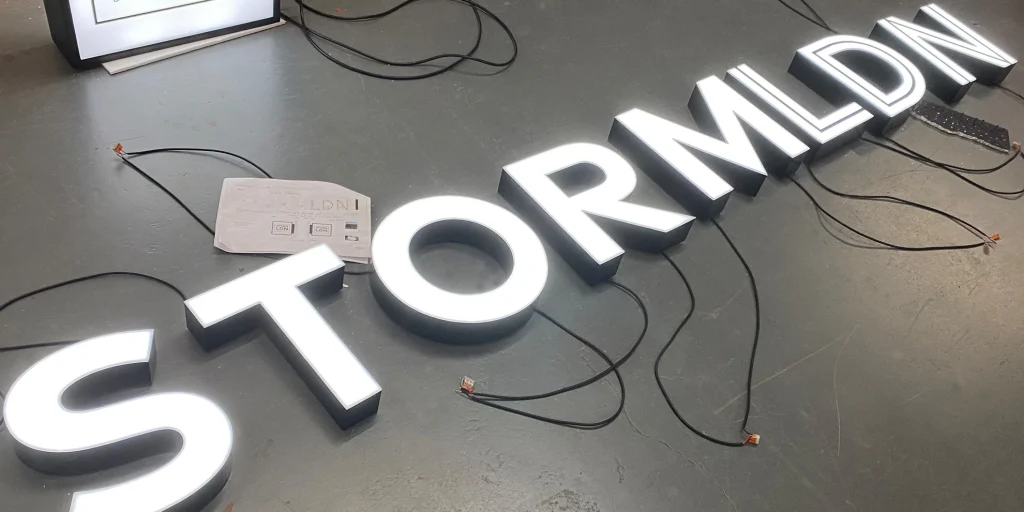 illuminated acrylic 3D letters 2026