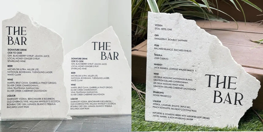 Textured Stone & Marble Signs 2026